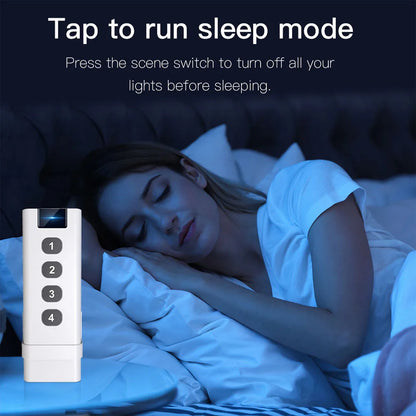 Tuya ZigBee Smart Scene Switch 1-4 Gang Portable Mini Design For Home Smart Life Remote Control Automation Scenario Switches