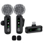 Professional Wireless Lavalier Microphone For Smartphones, Computers and Cameras, Plug and Play,Type-C Port 1-2