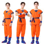 Anime Adult Son Goku Cosplay Costume For Men Kids Boys Orange Suit Halloween Super Saiyan Superheroes Krillin Jumpsuit Role Play