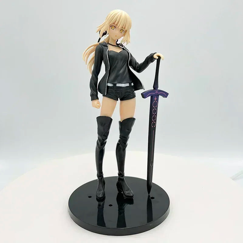 Fate Grand Order Altria Pendragon Saber Alter Rider 27cm Anime Figure Model Doll Jeanne D Arc Action Figurine Collectible Toy