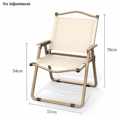 New Upgraded Kermit Chair 5 Gear Adjustable Angle Folding Chair Outdoor Camping High Back Chair Garden Recliner Fishing Chair