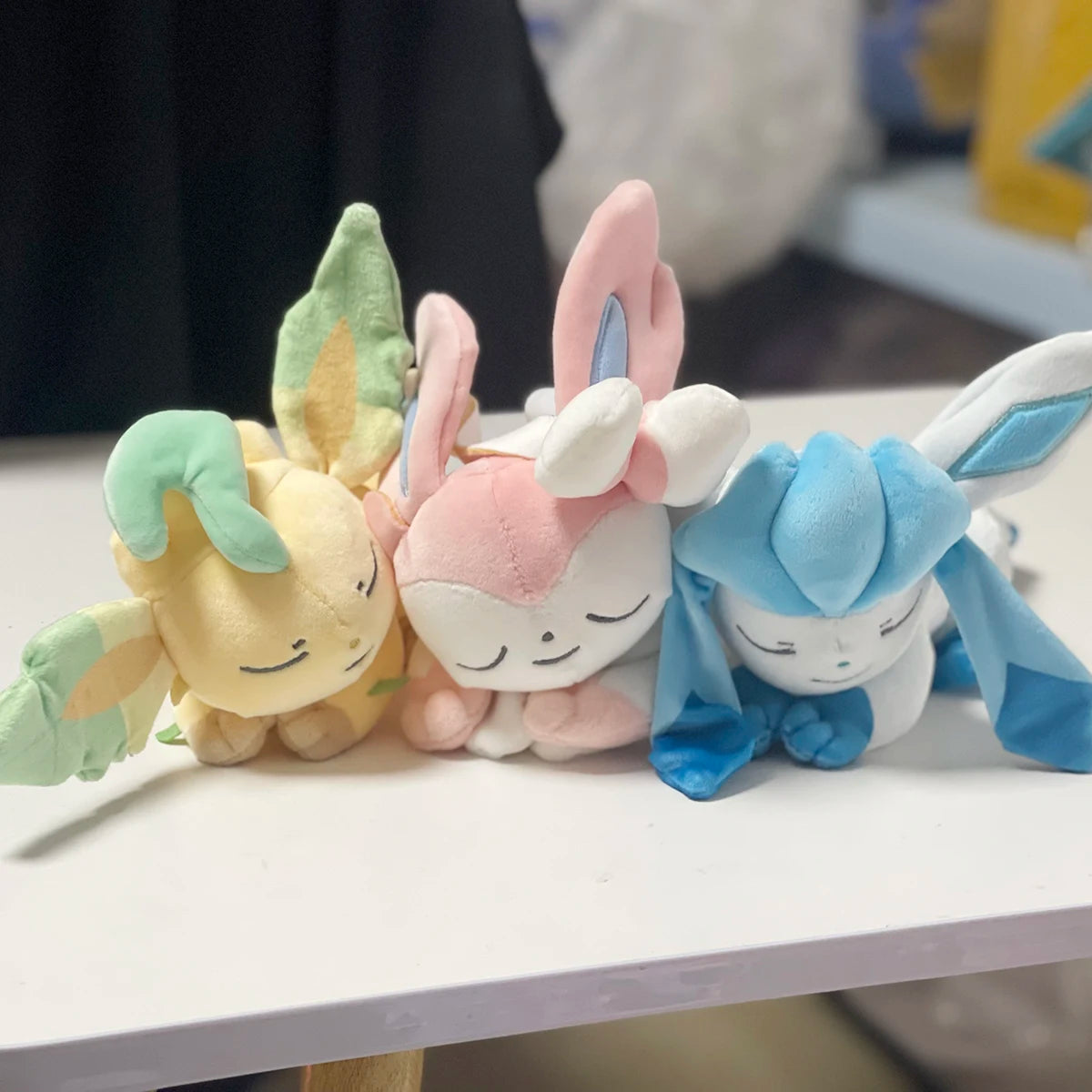 Pokemon Eeveelution Sleep Sylveon Plush Toy Leafeon Glaceon stuffed toys doll doll Xmas presents for children