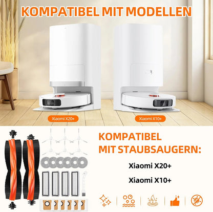 For Robot Vacuum Cleaner Xiaomi X20 Plus, Wiper and Grill Accessories, Main Side Brush, HEPA Filter, Spare Parts Dust Ba
