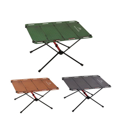 MOUNTAINHIKER Portable Picnic Table Beach Tables Camping Table for Foldable Edge With Hollowing Hangable Items More Convenient