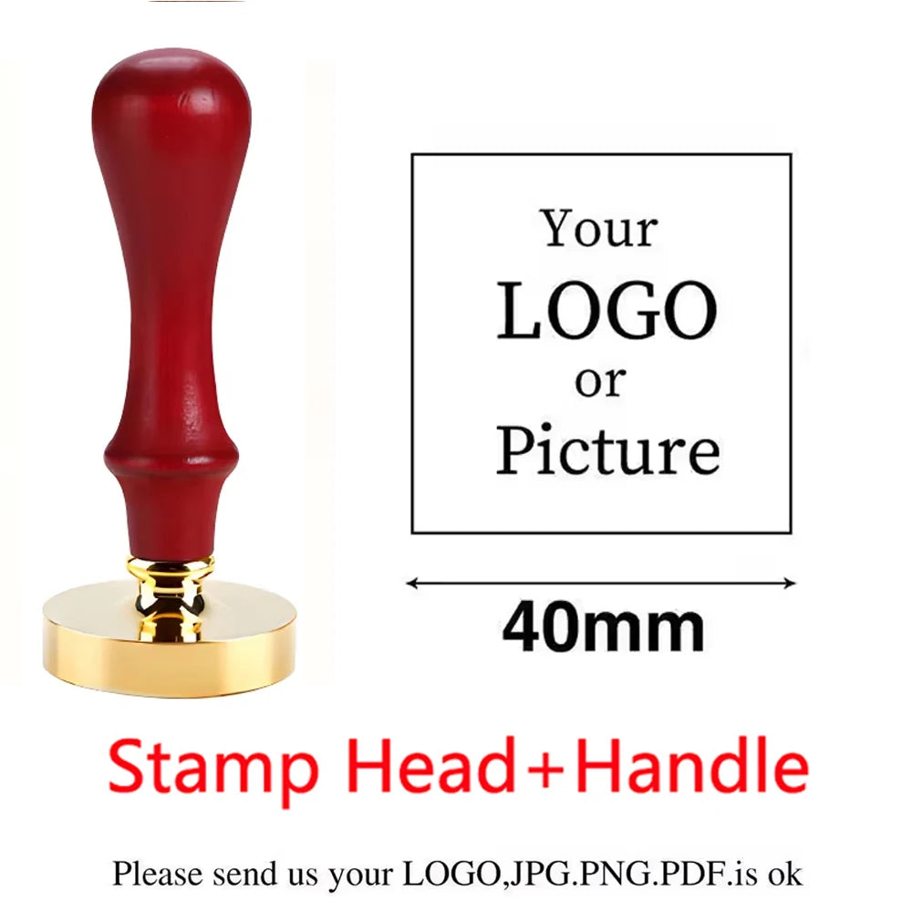 Logo Customize Clay Seal Set -22/25/30/35/40/50mm Customizable Pottery Design Craft Tool for Pottery Ceramic Custom Letter Stamp