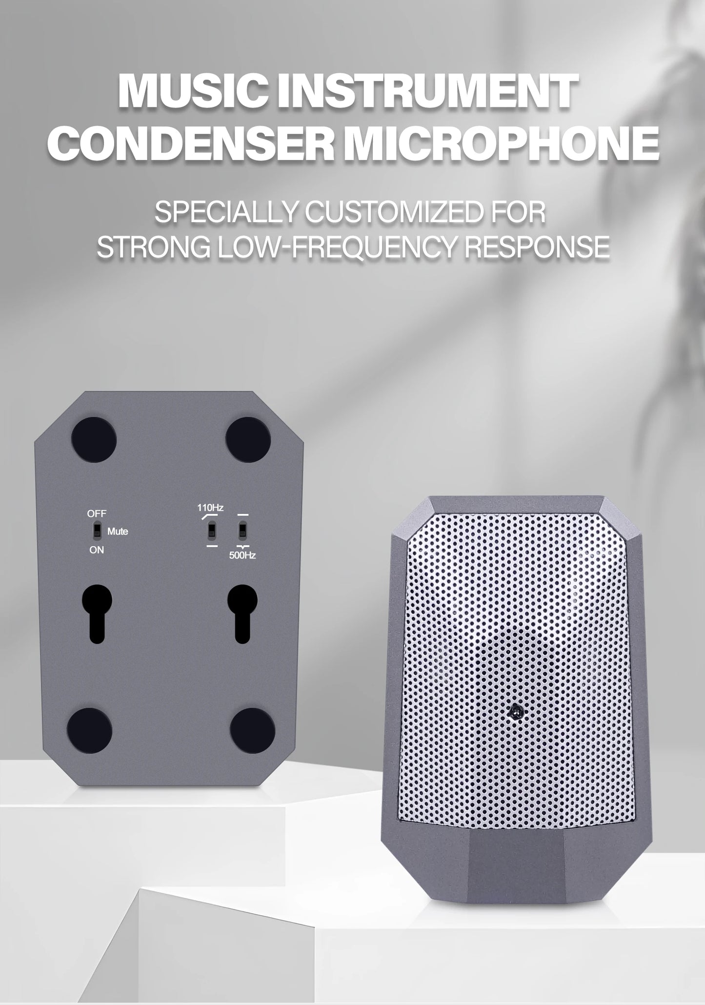 BA 19A Condenser Boundary Microphone for Instrument Applications