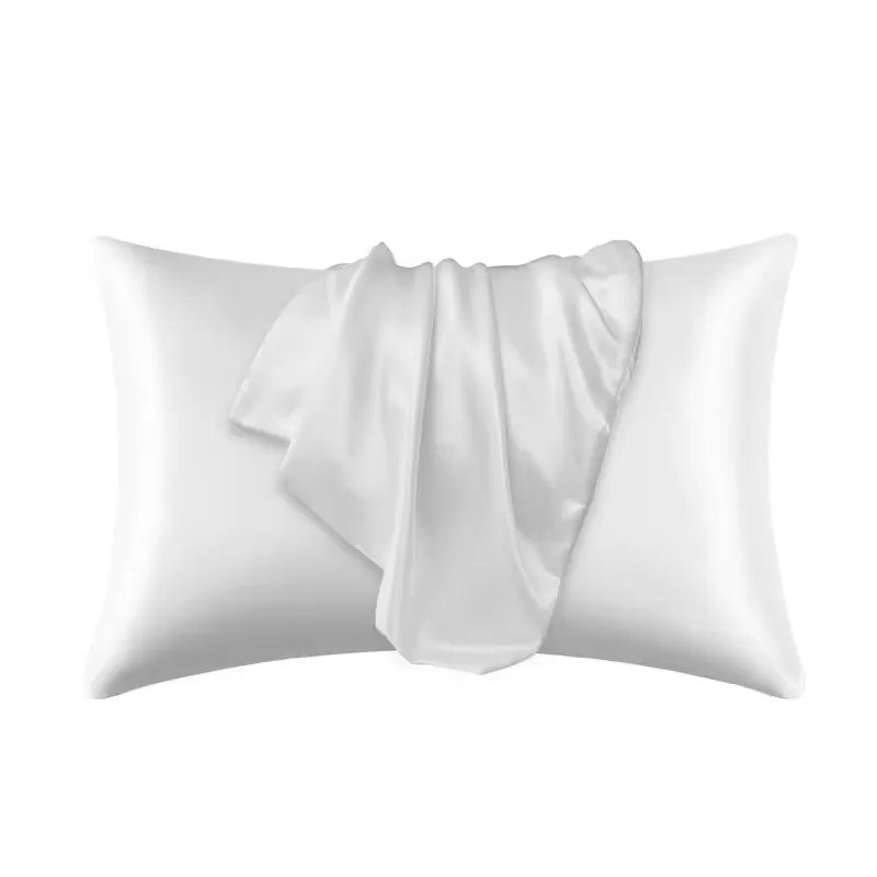 Pillowcase Silk Pillow Cover Silky Satin Hair Beauty Pillow case Comfortable Pillow Case Home Decor wholeStandard/Queen 1PC