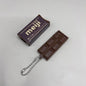 Fidget Toy Simulated Meiji Chocolate Bendy Snap-And-Play Stress Relief Jp Style Keychain Pendant Funny Gifts Creative Gadgets