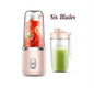 USB Personal Mini Juicer Cup Handheld Travel Blender Portable Single Double Cup for Water Bottles