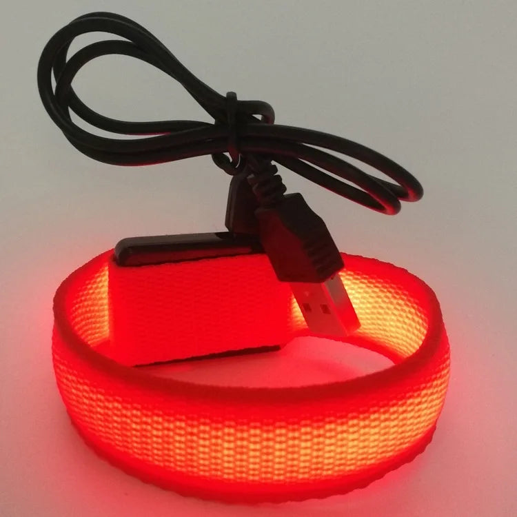 Ddjoy Led Bracelet Concert Party Bar Bracelet Velcro Led Luminous Sports Wrist Strap Party Supplies