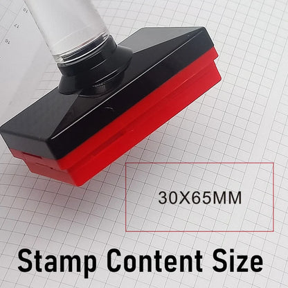 Personalized Logo Self inking Stamp Customized Photosensitive ink Stamp Your design picture