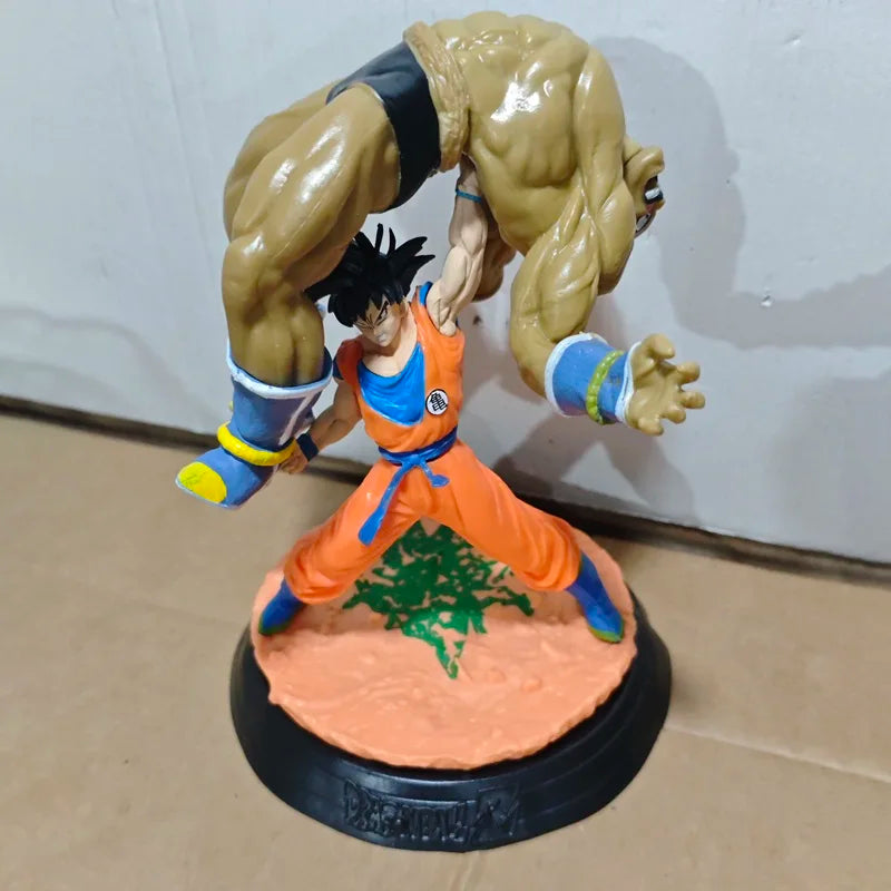 Dragon Ball Z Goku Carrying Nappa Statue 19cm Classic Scene GK Figure Anime Collectible Model Toy Desk Decor Ornament Boys Gift