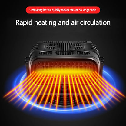 Car Cooling & Heater Fan 12V 120W Auto Windshield Anti-Fog Electric Heating Dryer Defogging Demister Defroster