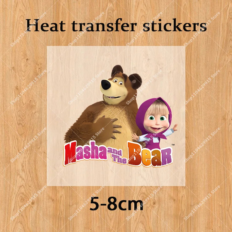 Mashas and The Bear Sets Summer Outdoor Breathable Soft Lightweight Casual Tracksuit Kawaii Anime Fashion Smile Outfit Set Gifts