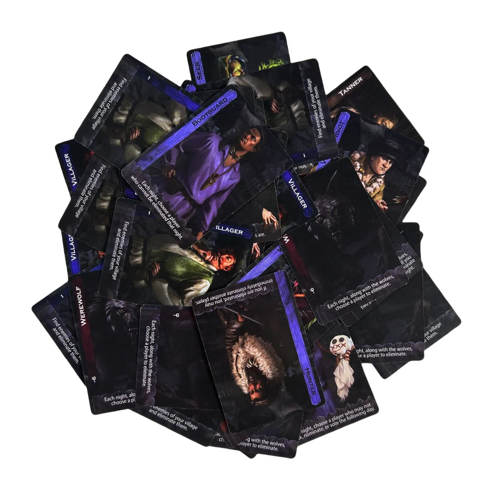 Ultimate Werewolf Revised Edition Card Game 34 Cards Keeps Games Fresh And Engaging Werewolf Party Game