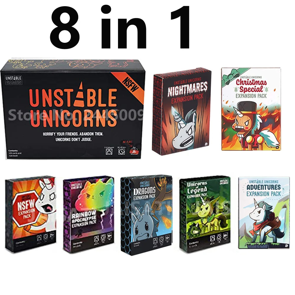 Board Games Unstables Nightmares Expansion Unicorns Here to Slay Expode card game