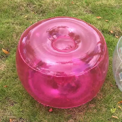 Outdoor Inflatable Stool Footstool Air Chair Inflatable Small Sofa Household Car Portable Stool Transparent Series Chairs
