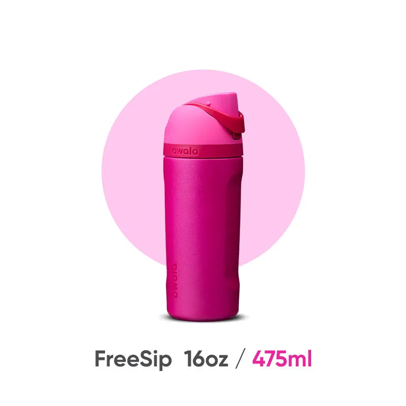 Owala Freesip insulated cup new straw cup stainless steel water cup portable cup 475ml，BPA-Free，16oz