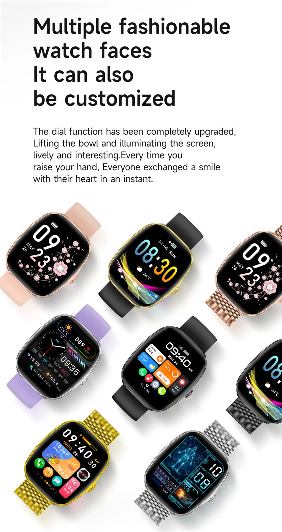 LIGE Originalny Smartwatch Mężczyźni Kobiety Połączenia Bluetooth Zegarek Pulsometr Wodoodporny Smartwatch Zdrowie Dla Androida IOS