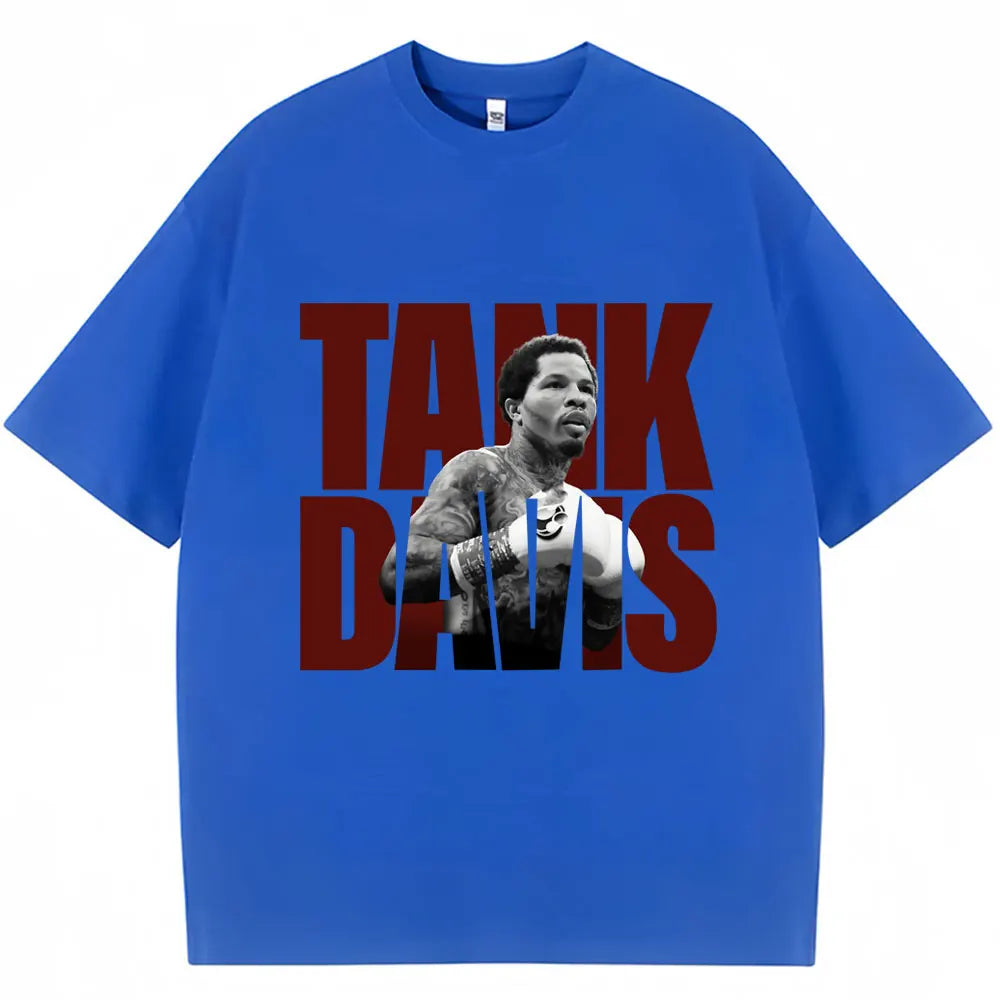Limted Tank Gervonta Davis Graphic T Shirt Vintage Boxing T Shirts Oversized Men Women 100% Cotton Boxer Fans Gifts Tee Shirts