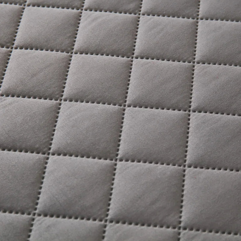Northern Europe Double-deck Pillowcase Waterproof Anti-Mite Anti-Bacterial Quilted Cotton Pillow Case Bedroom Home Decoration