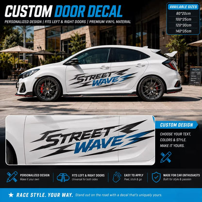 Custom Car Decal Personalized Vinyl Sticker with Photo Logo Text for Car Truck SUV Door Window Decoration