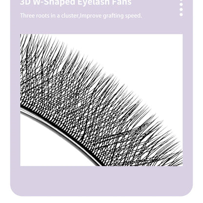 DIYDAY W-Shape Eyelash Extension 3d 4d 5d 6d 7d 8d W Lashes Natural Soft Premade Fan Bloom Effect Eye Lashes for Beauty Makeup