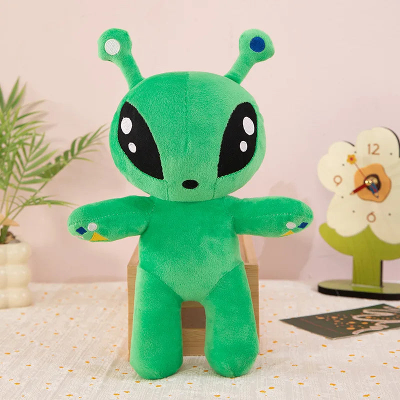30cm Green Alien Plush Toy Anime Tentacled Horn Alien Monsters Horror Doll Boys Girls Soft Toys Stuffed Throw Pillow Kids Gifts