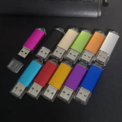 5PCS/Lot New Usb Fash Drive 64GB 32GB 16GB 8GB 4GB 1GB Pen Drive флешка Flash Drive Waterproof U-Disk Memoria Cel Usb Stick Gift