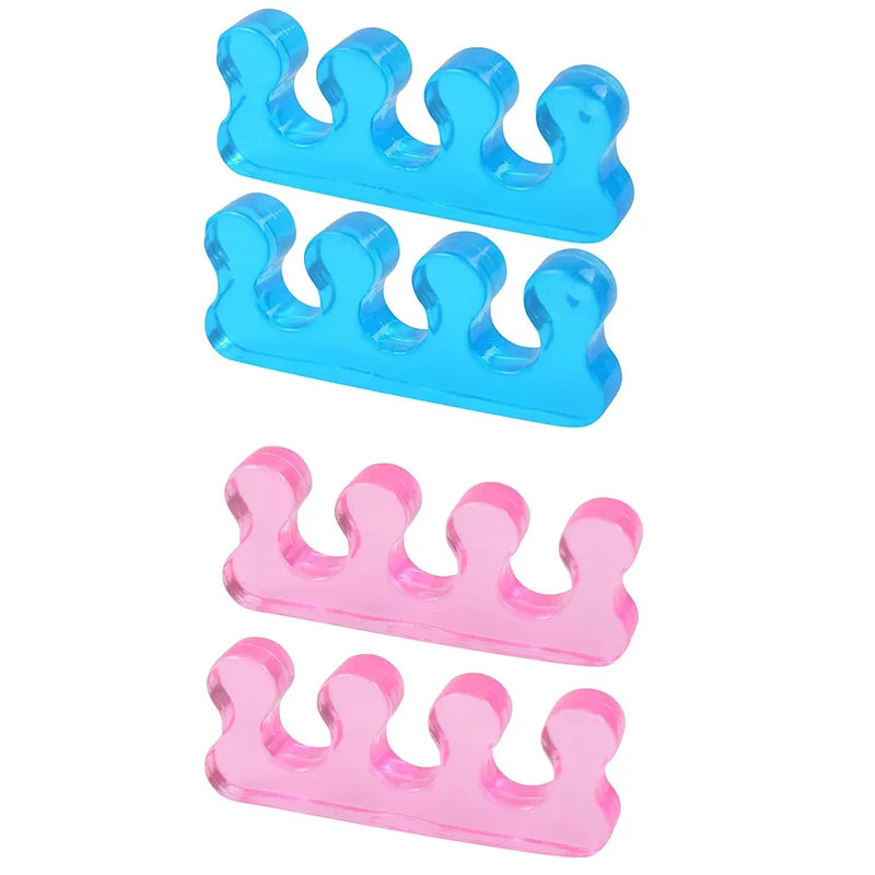 Silicone Manicure Pedicure Nails Finger Separator Flexible Finger Toe Spacer Separation Straighteners Tool Personal Health Care