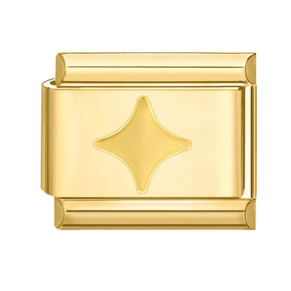 Fashion Women Men Gold Color Heart Butterfly Flower Italian Charm Link Fit 9mm Stainless Steel Bracelet DIY Jewelry