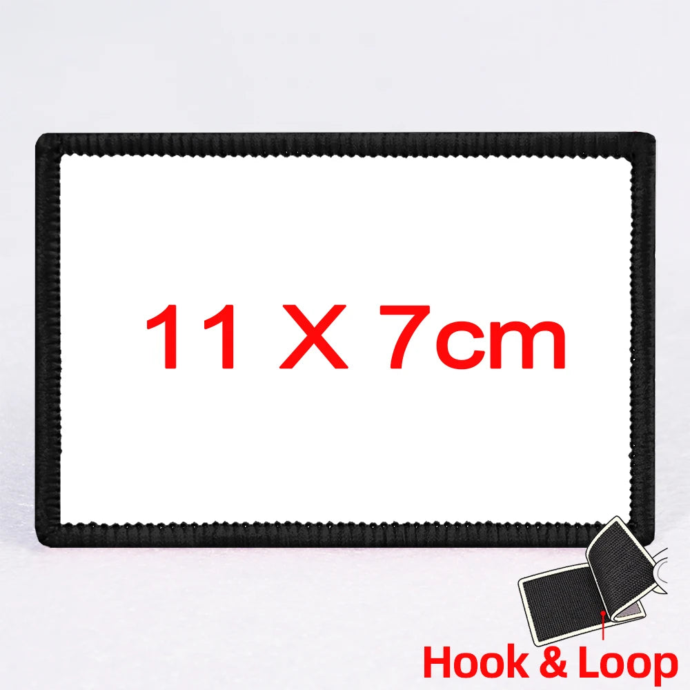 2 PCS Custom Make Your Own Personalized Morale Patch Add Your Photo, Logo, Text Hook and Loop/Sew On/Iron On