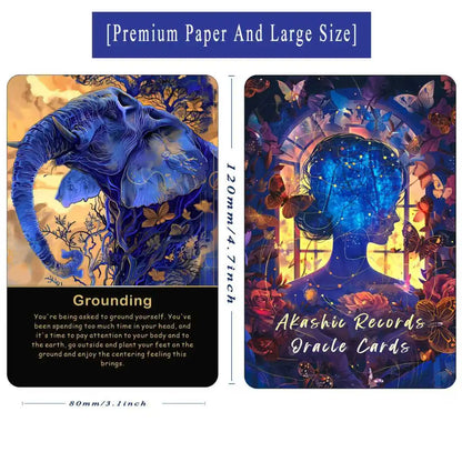 Akashic Oracle Cards, Energy Healing Oracle Deck, Record-Keeping Oracle Cards, Tarot Starter Deck, Karma Cleansing Oracle Cards