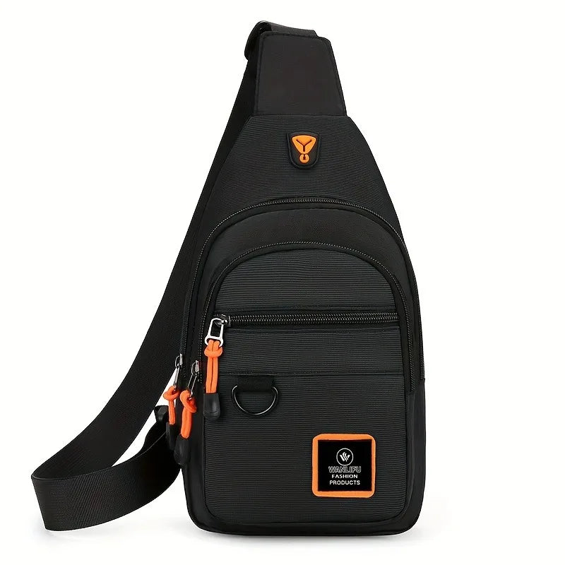 Men's leisure outdoor hiking bike shoulder bag, waterproof sports crossbody bag, travel backpack, men's chest bag, shoulder bag