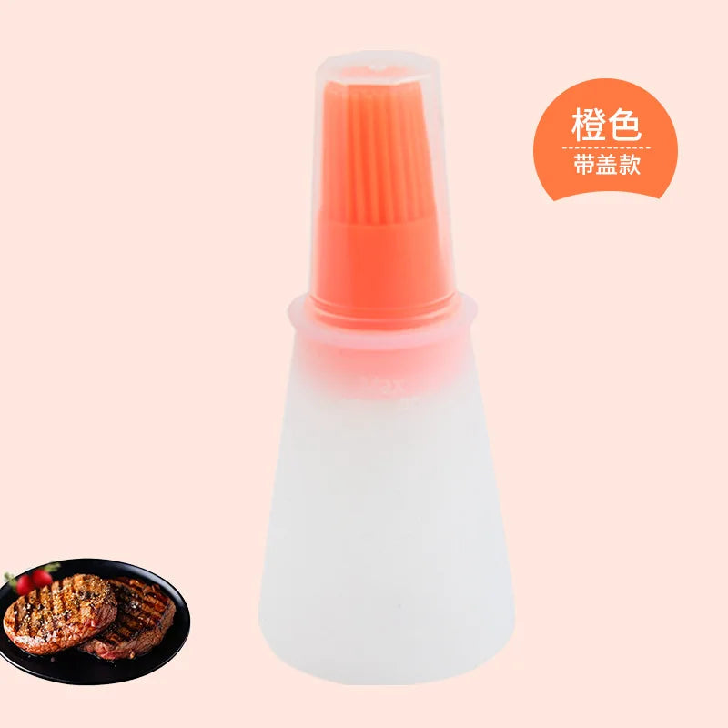 Kitchen Silicone Oil Bottle Oil Brush Baking Barbecue Grill Oil Brush Dispenser Pastry Steak Oil Brushes Kitchen Baking BBQ Tool