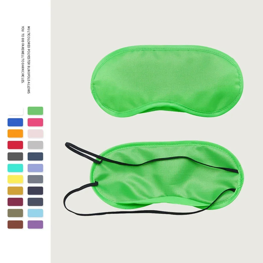 Silk Sleep Eye Mask Padded Shade Eye Cover Patch Sleeping Mask Eyemask Blindfolds Travel Relax Rest Women Men