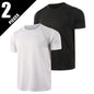 1/2-Piece Men's Summer Black And White Solid Color Quick Drying Sports Short Sleeved Loose And Breathable Sports Running Trend