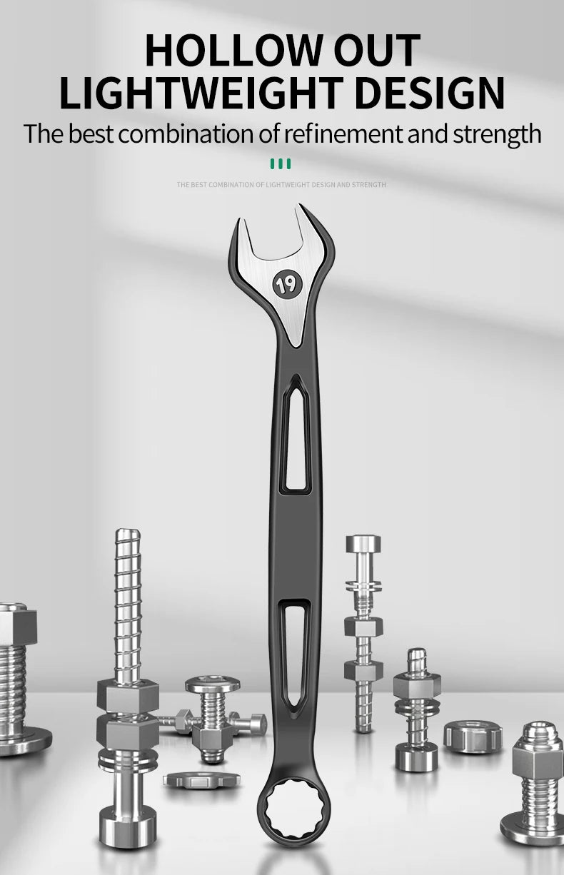 8mm-32mm Ratchet Wrench Dual-purpose Metric Setdouble Offset Ring Spanner Universal Spanner For Car Repair Hand Tool