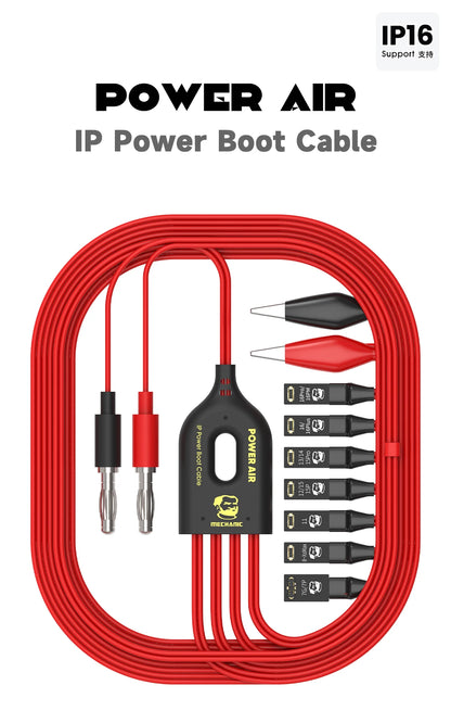 MECHANIC Phone Power Air Boot Line DC Power Supply Test Cable for iPhone 7-11 12 13 14 15 16 Pro Max Motherboard Activation Cord
