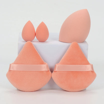 5Pcs Professional Makeup Sponge Set - Soft, Gentle, Multi-Purpose Tools for Perfect Foundation, Powder, and Blush Application