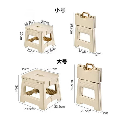 New model folding chair - Portable household folding chair - Outdoor camping portable small bench