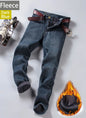2026 New Business Men's Jeans Casual Straight Stretch Fashion Classic Blue Black Work Denim Pant Trousers Male  Clothing