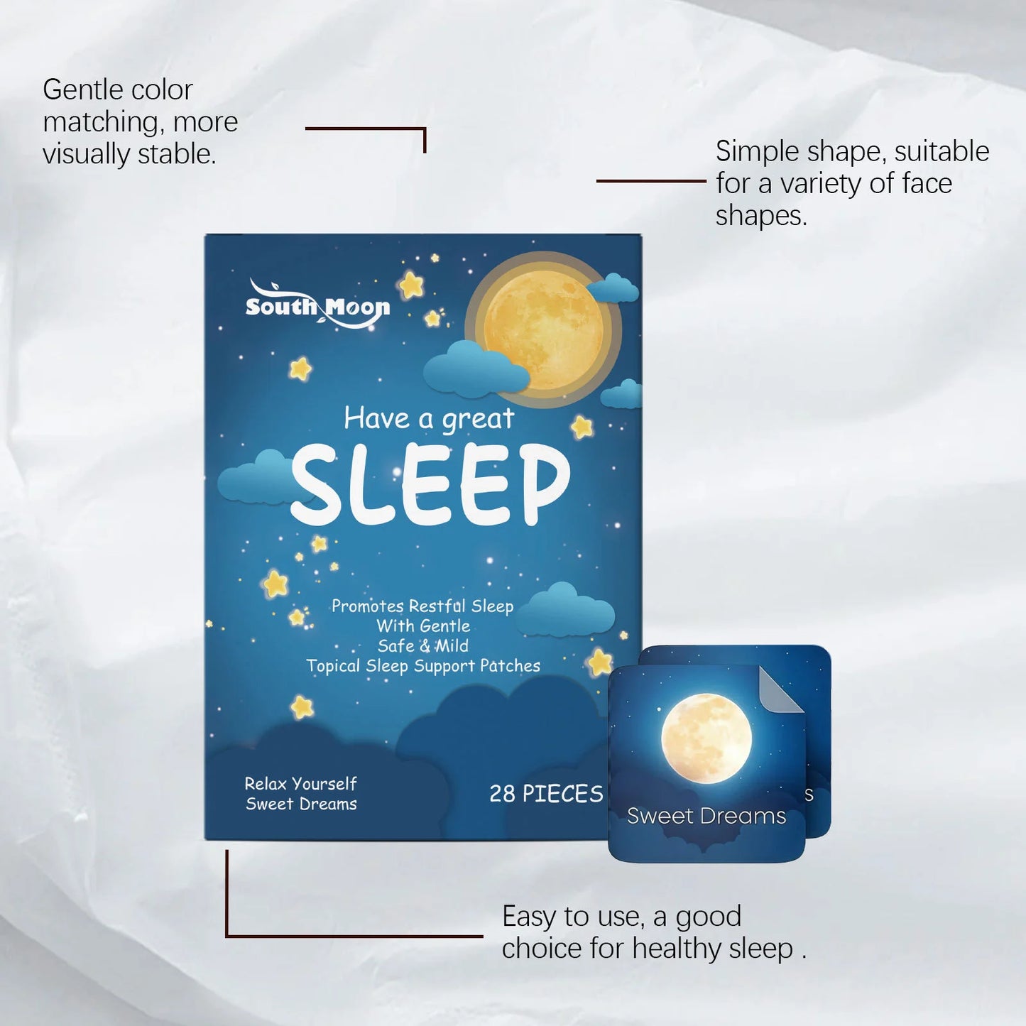 Deep Sleep Patches Relieve Insomnia Reduce Stress Anxiety Help Fall Asleep Sooth Neurasthenia Decompression Sleep Aid Patches