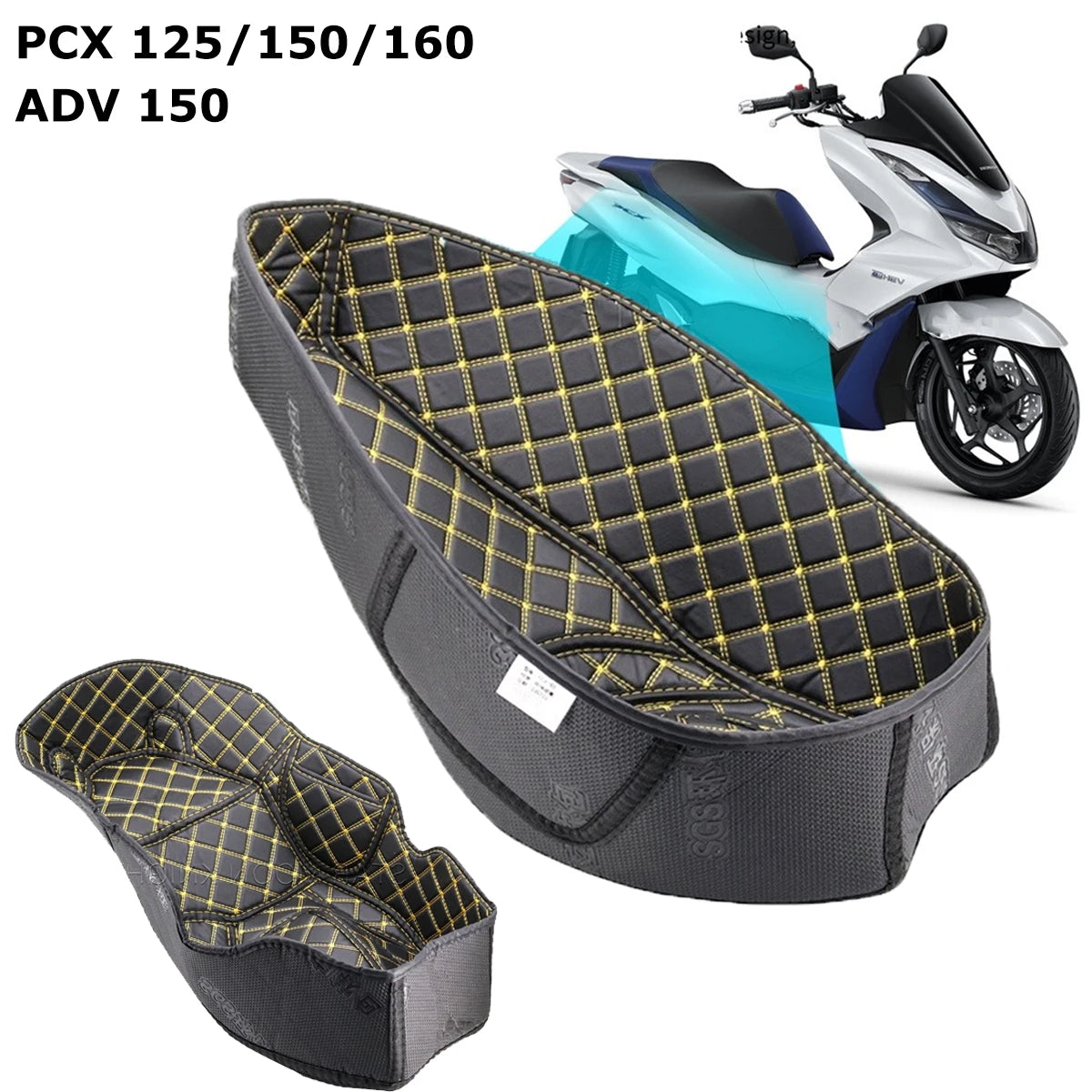 For HONDA PCX 125 150 160 ADV150 Motorcycle Rear Trunk Inner Cushion ADV350 FORZA350 Seat Bucket Storage Luggage Box Liner Pad