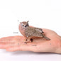 Hand Painted Simulation Bird Model Figures Toucan Peacock Owl Flamingo, Early Cognition Toy Cake Decoration For Children
