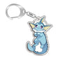 Keychain for Pokemon Charizard Vaporeon Leafeon Bag Charms Acrylic Anime Game Collectable Gifts Art Collection Toy Decoration