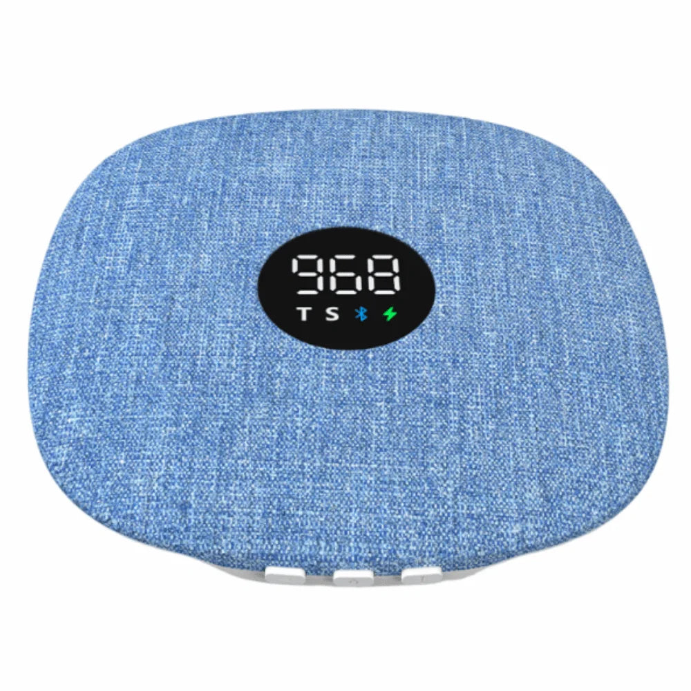 Bluetooth 5.4 Under Pillow Bluetooth Speaker Bone Conduction Sleep Aid Sound Machine LED Display Mini Bedroom Pillow Speaker