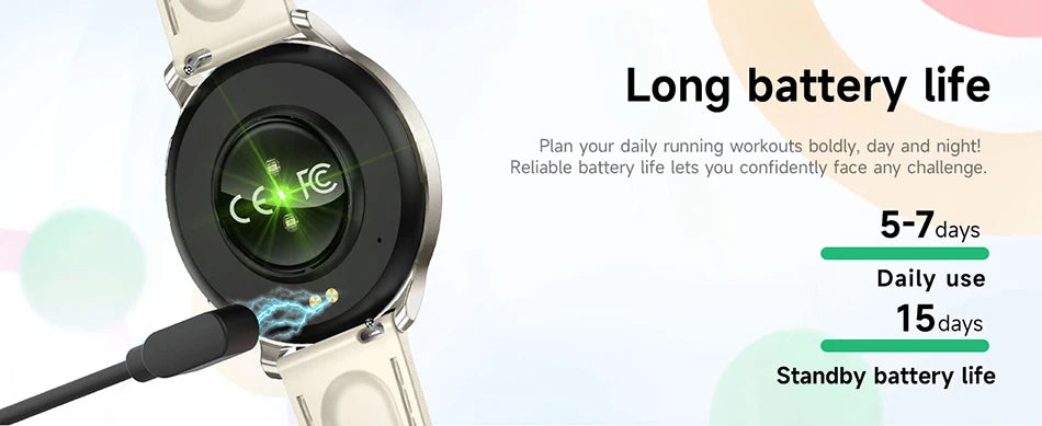 7.6MM Smart Watch 1.32'' AMOLED HD Screen Men Women Sports Watches LED Flashlight BT Call Heart Rate Health Care Smartwatch 2026