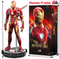 ZDTDS Original 1/5 36CM Iron Man MK50 MK3 LED lighting 10th Anniversary Memorial Collect Tony Stark Model Action Figure Gift