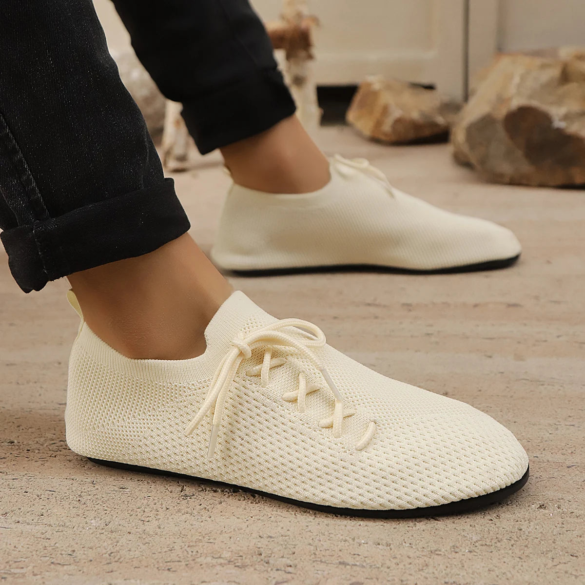 Thin Bottom Breathable Mesh Loafers Men Anti-Slip Driving Shoes Summer Casual Comfortable Walking Shoes Office Mens